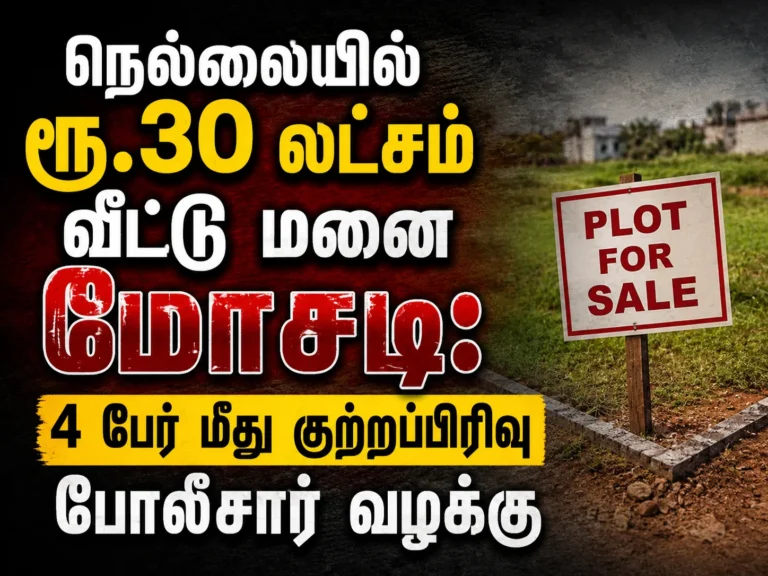 Tirunelveli Property Scam: Crime Branch Registers Case Against Four in Rs 30 Lakh Housing Plot Fraud
