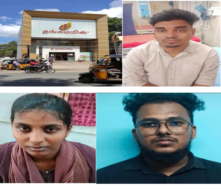 நெல்லை : போலி நகையை மாற்றி 5 பவுன் திருடிய தம்பதி உள்பட 3 பேர் கைது! 3 Tirunelveli Crime: Three Arrested, Including Couple, for Swapping Fake Gold and Stealing 5 Sovereigns at Thangamayil Jewellery