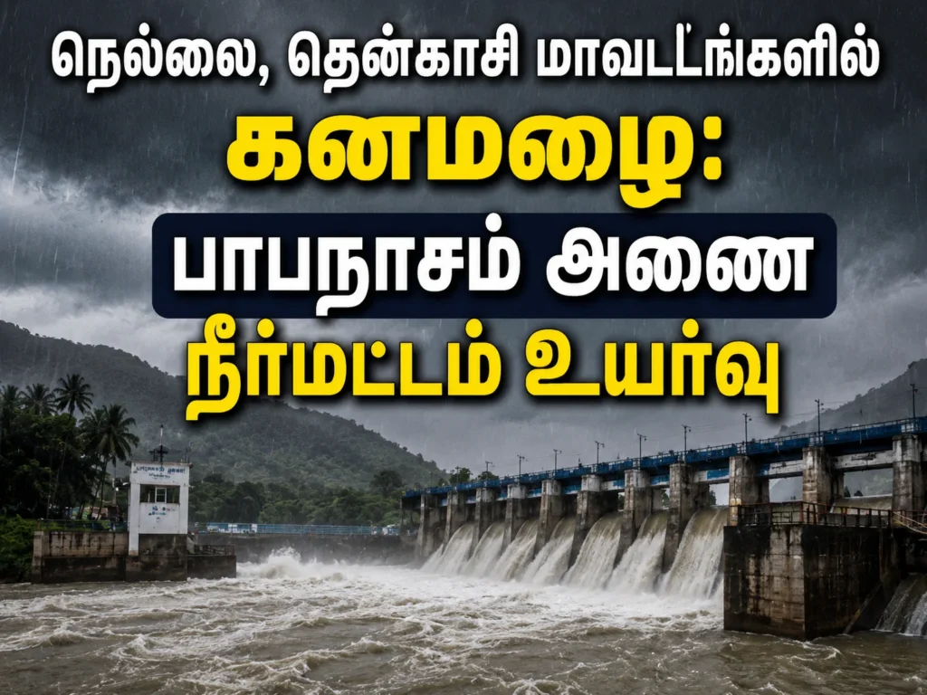 நெல்லை, தென்காசி மாவட்டங்களில் கனமழை: பாபநாசம் அணை நீர்மட்டம் உயர்வு 1 image 92